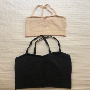 2 American Apparel Crop Tanks